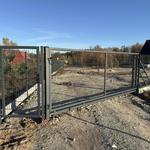 Brama przesuwna panelowa 2D 4000x1670 kolor antracyt RAL 7016